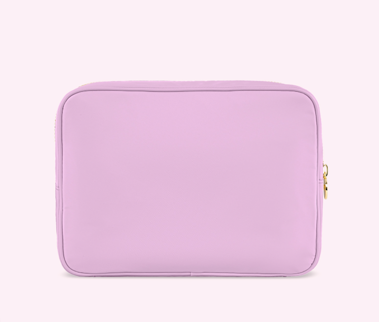 CLEAR FRONT LARGE POUCH - GRAPE