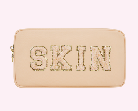 "SKIN" SMALL POUCH - SAND