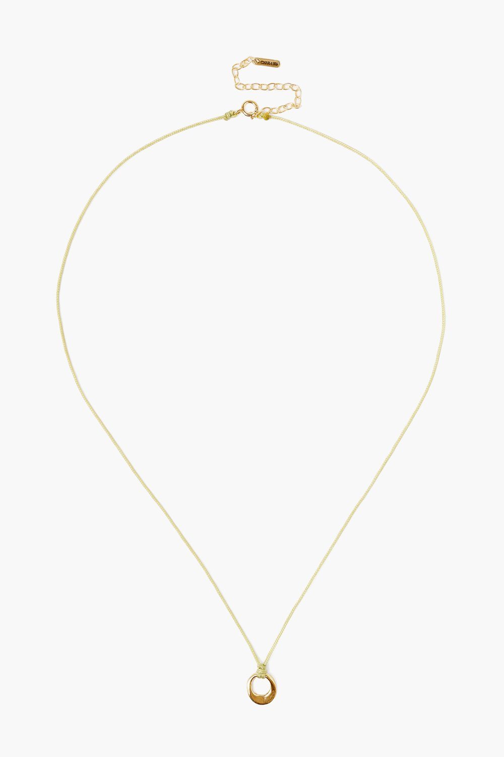GOLD SOLITAIRE INFINITY LOOP NECKLACE