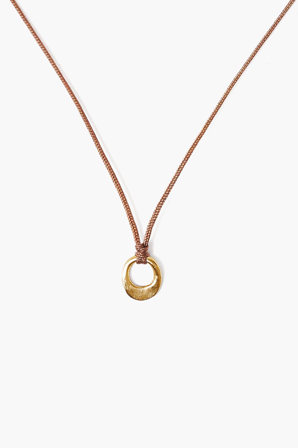 GOLD SOLITAIRE INFINITY LOOP NECKLACE