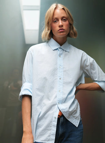 COLLARED BOY SHIRT - SKY BLUE