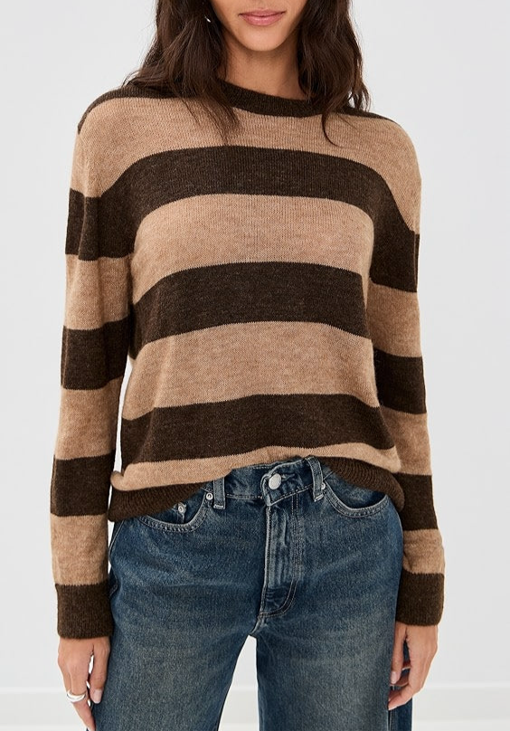 PIMENTO STRIPED SWEATER