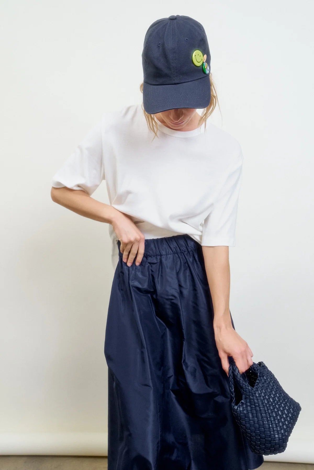 LE SKIRT TAFFETA BLUE