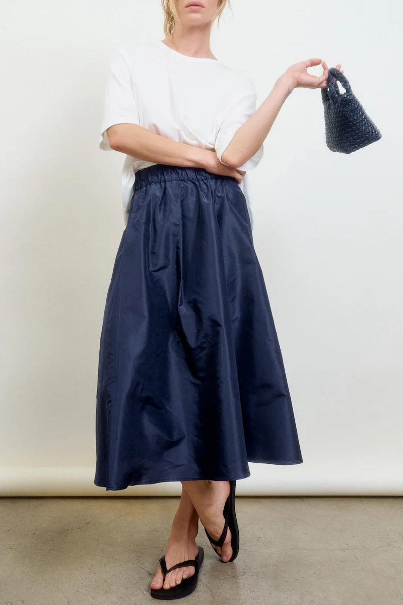 LE SKIRT TAFFETA BLUE