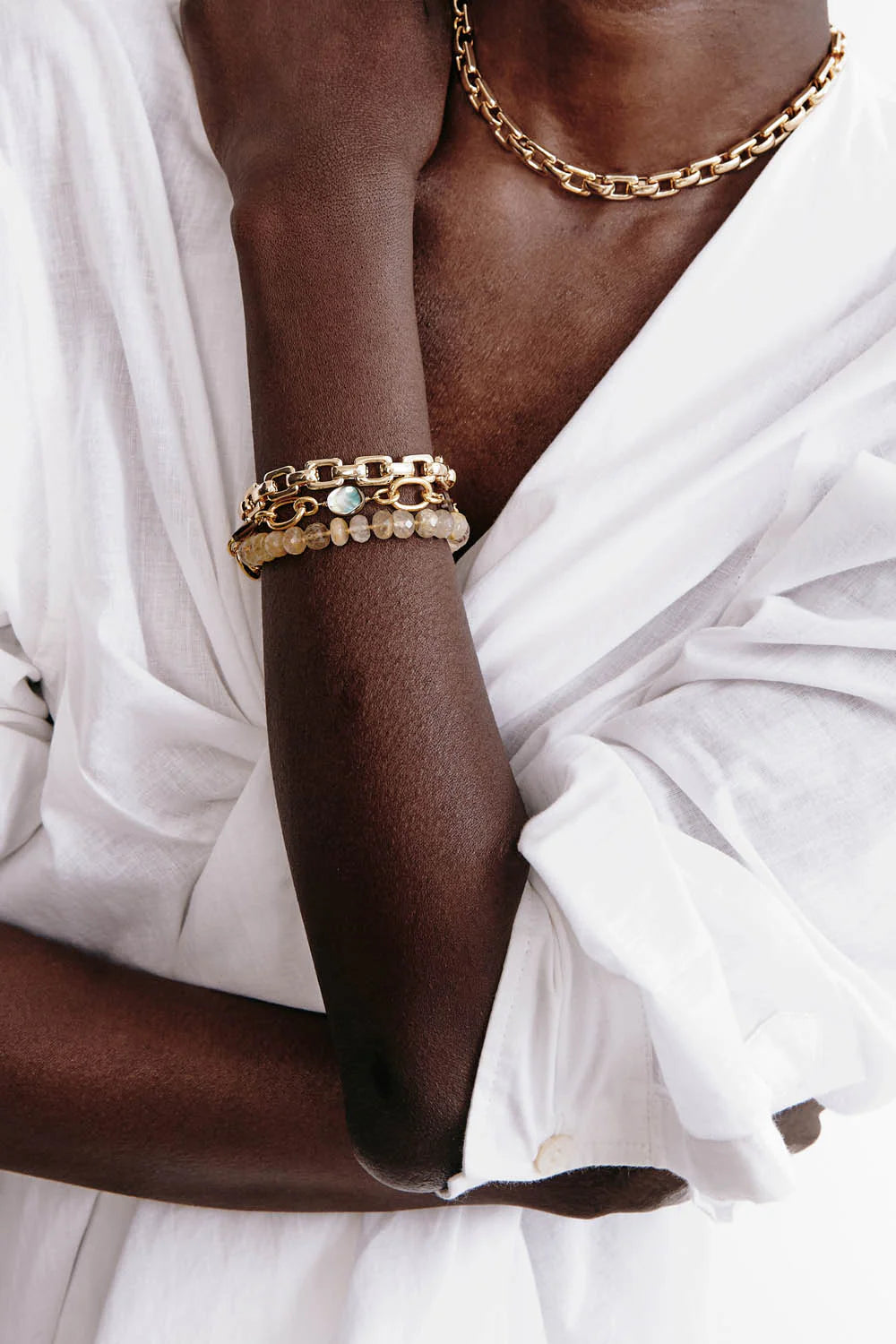 ELLIS CHAIN LINK BRACELET - GOLD