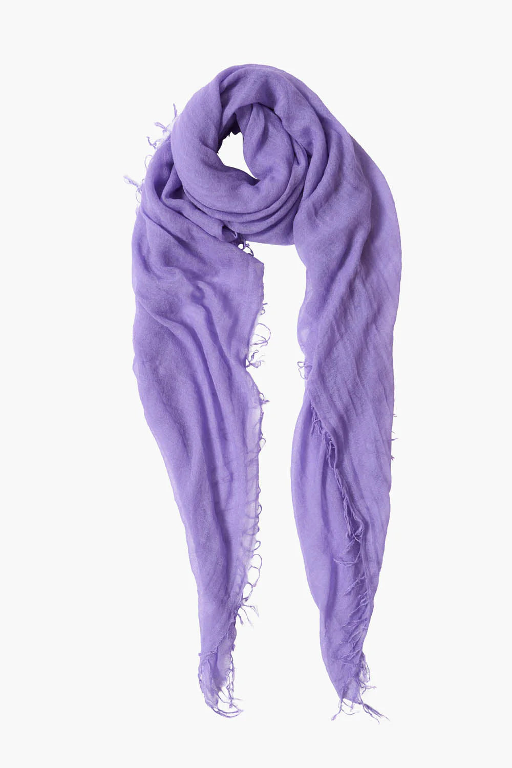 CASHMERE AND SILK SCARF - PURPLE
