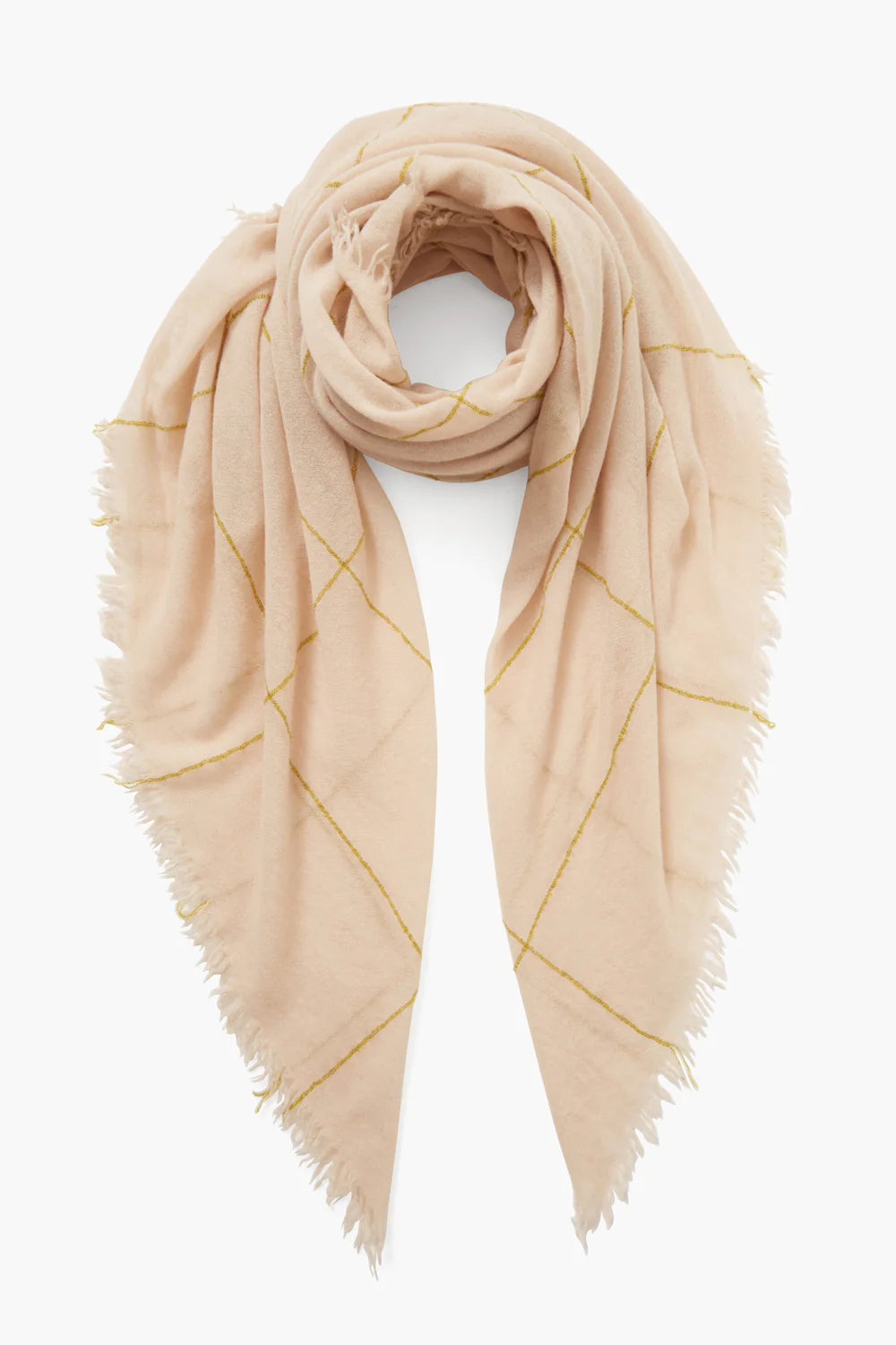 100% CASHMERE SCARF - GOLDEN OLIVE