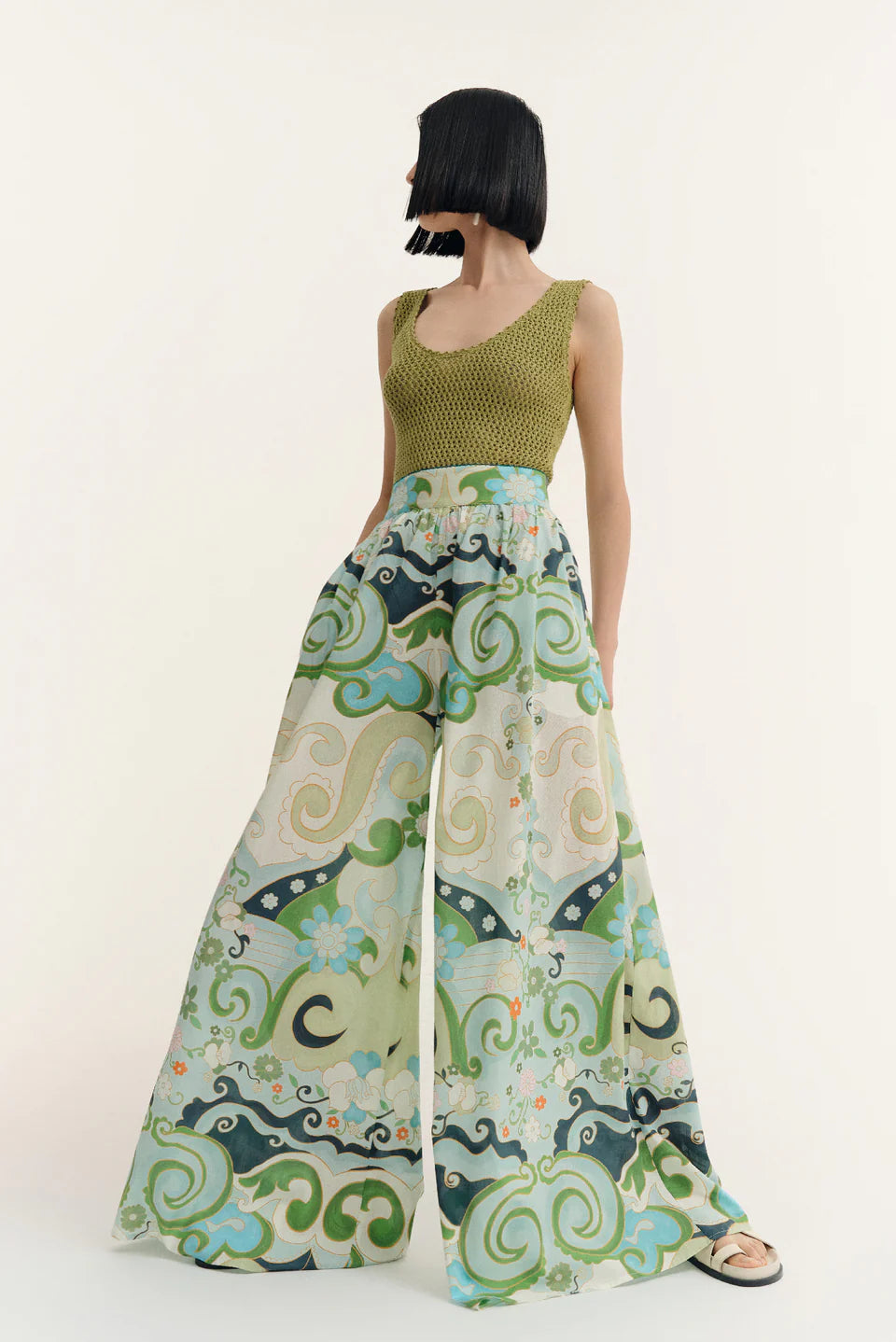 CAMPANA PANTS IN ANONA PRINT