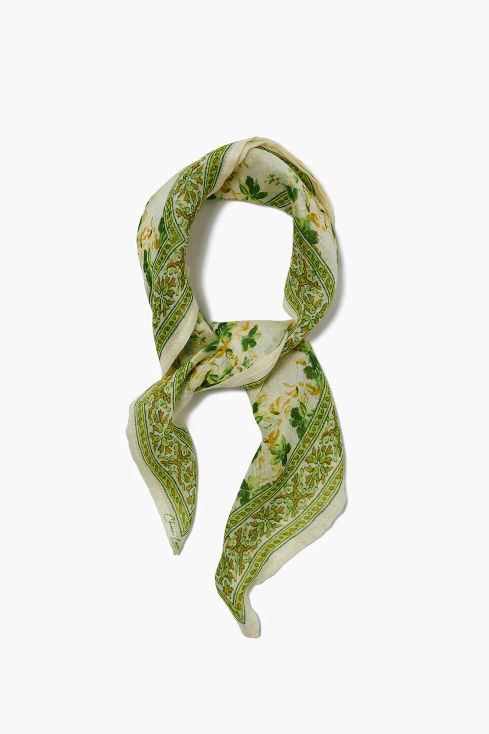 BANDANA GREEN FLORAL