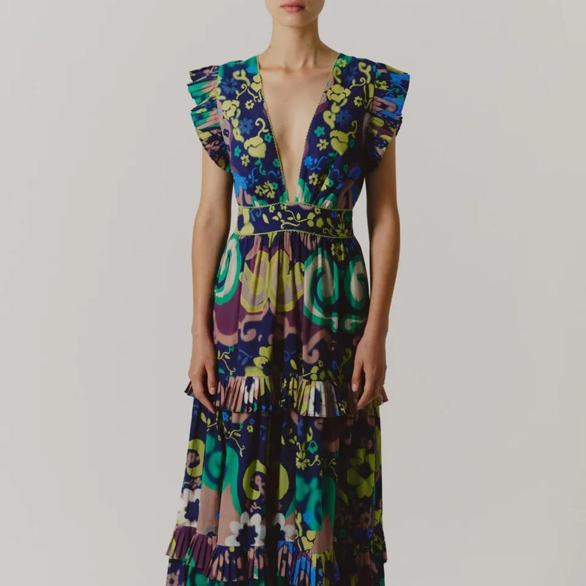 CORA DRESS IN PAPALOTE PRINT