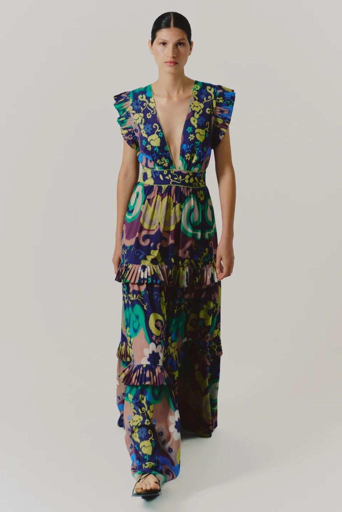 CORA DRESS IN PAPALOTE PRINT