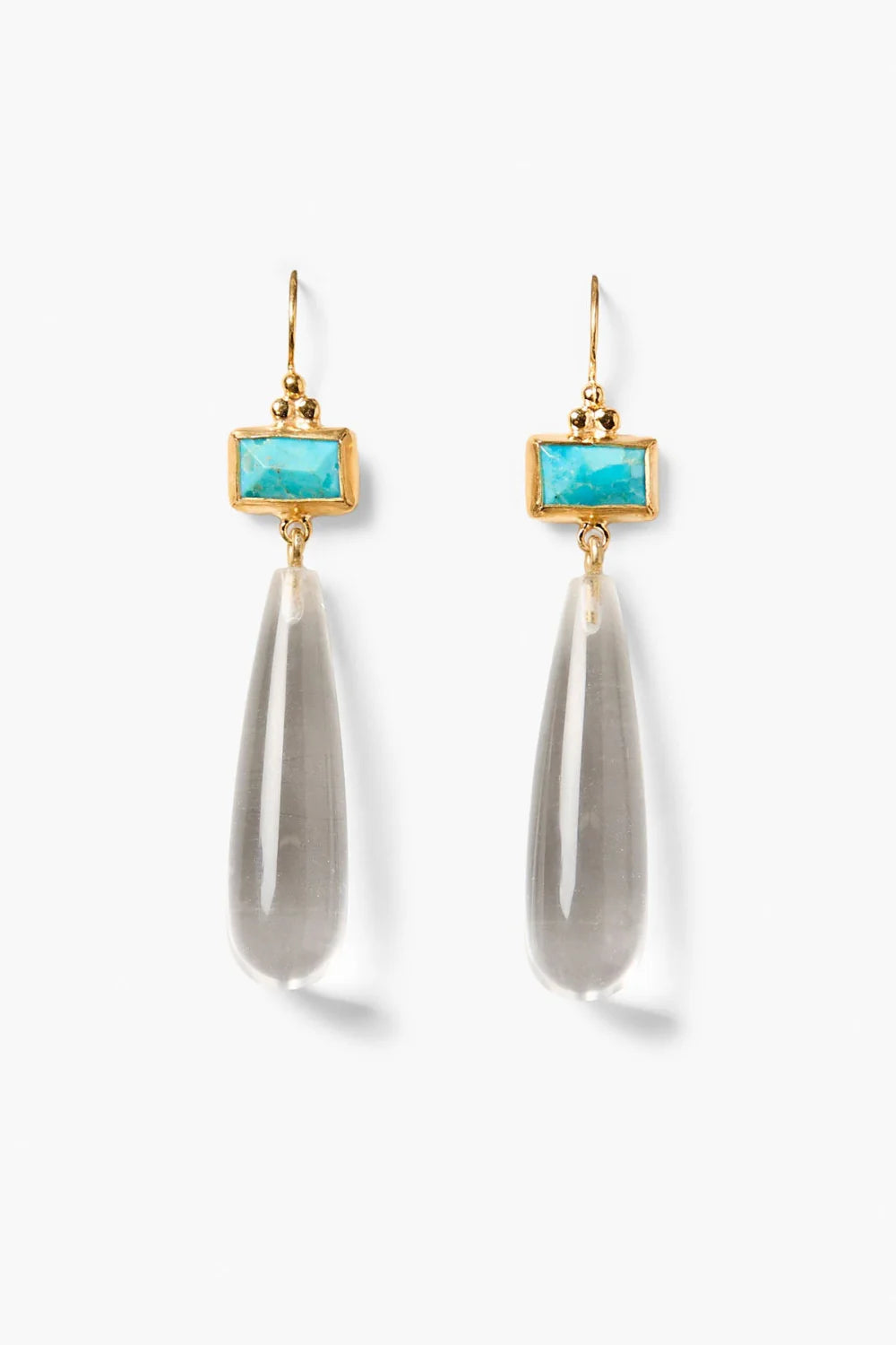 MESSINA EARRINGS CLEAR QUARTZ