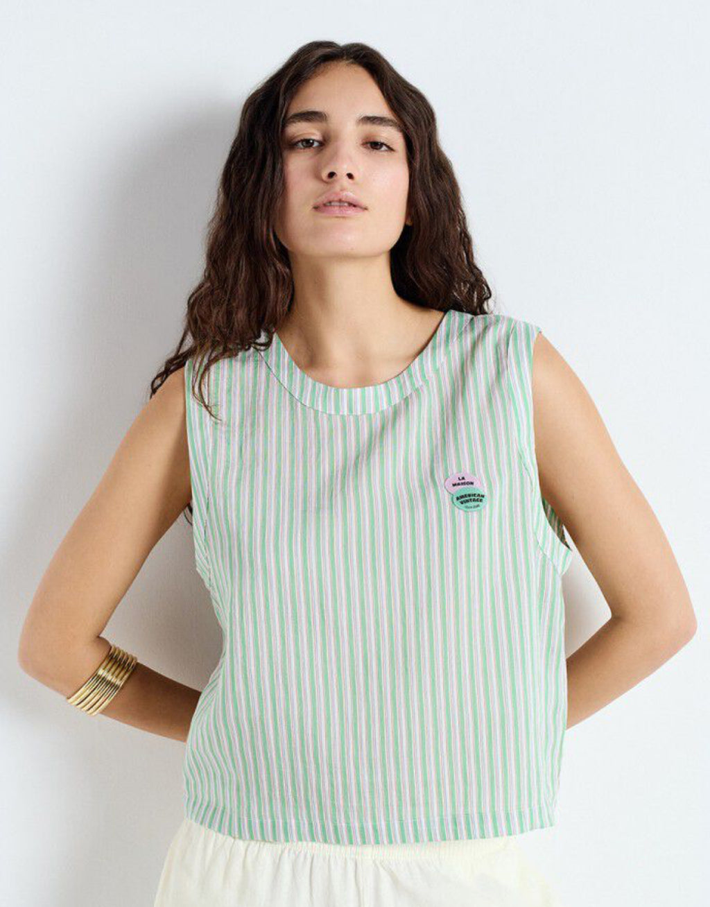 ZIVOW TOP - PRAIRIE STRIPES