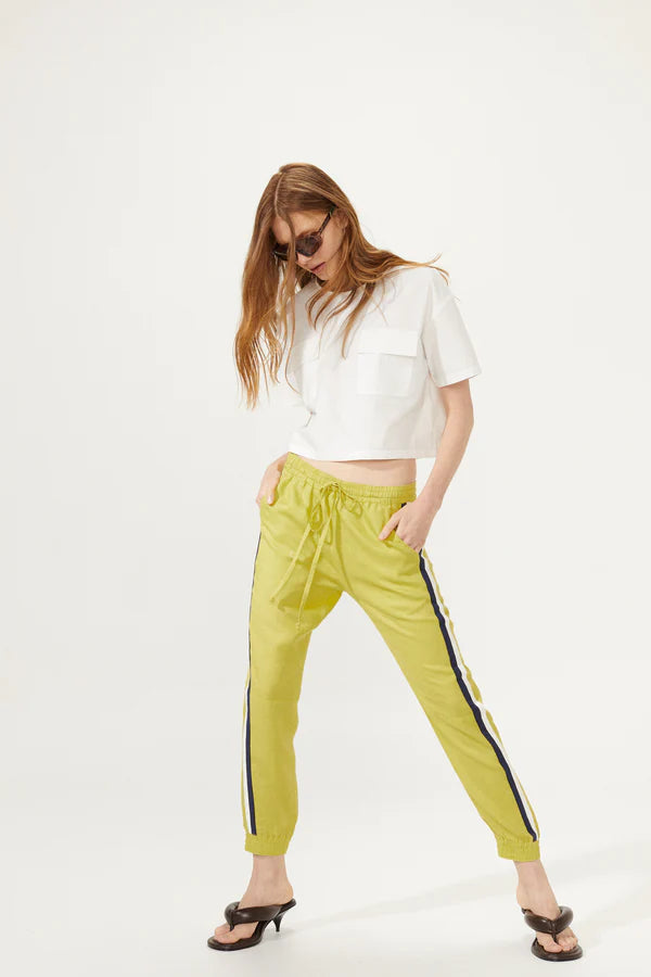 LEXUS LINEN JOGGER PANT - PISTACHIO