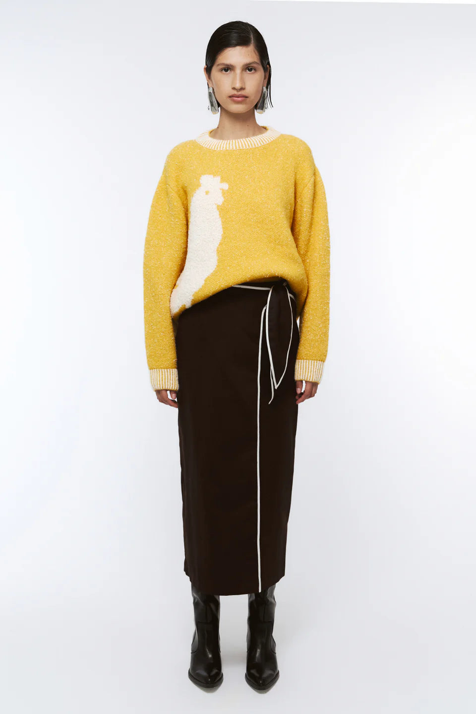 MAGANGUE SKIRT IN CHOCOLATE