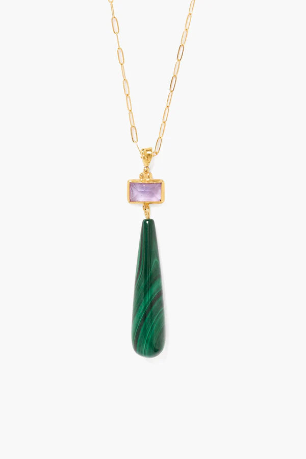 MESSINA NECKLACE MALACHITE MIX