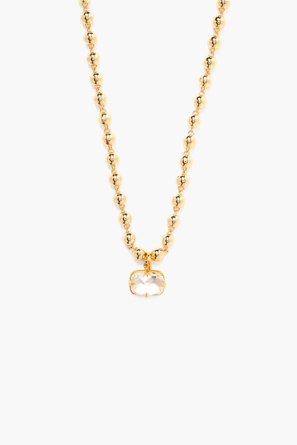 ANDIE BALL CHAIN NECKLACE GOLD