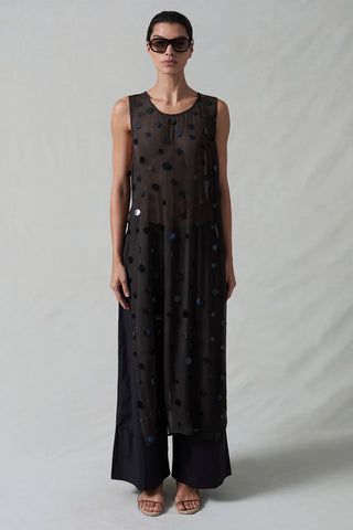 CHLOE SEQUIN TUNIC EARTH