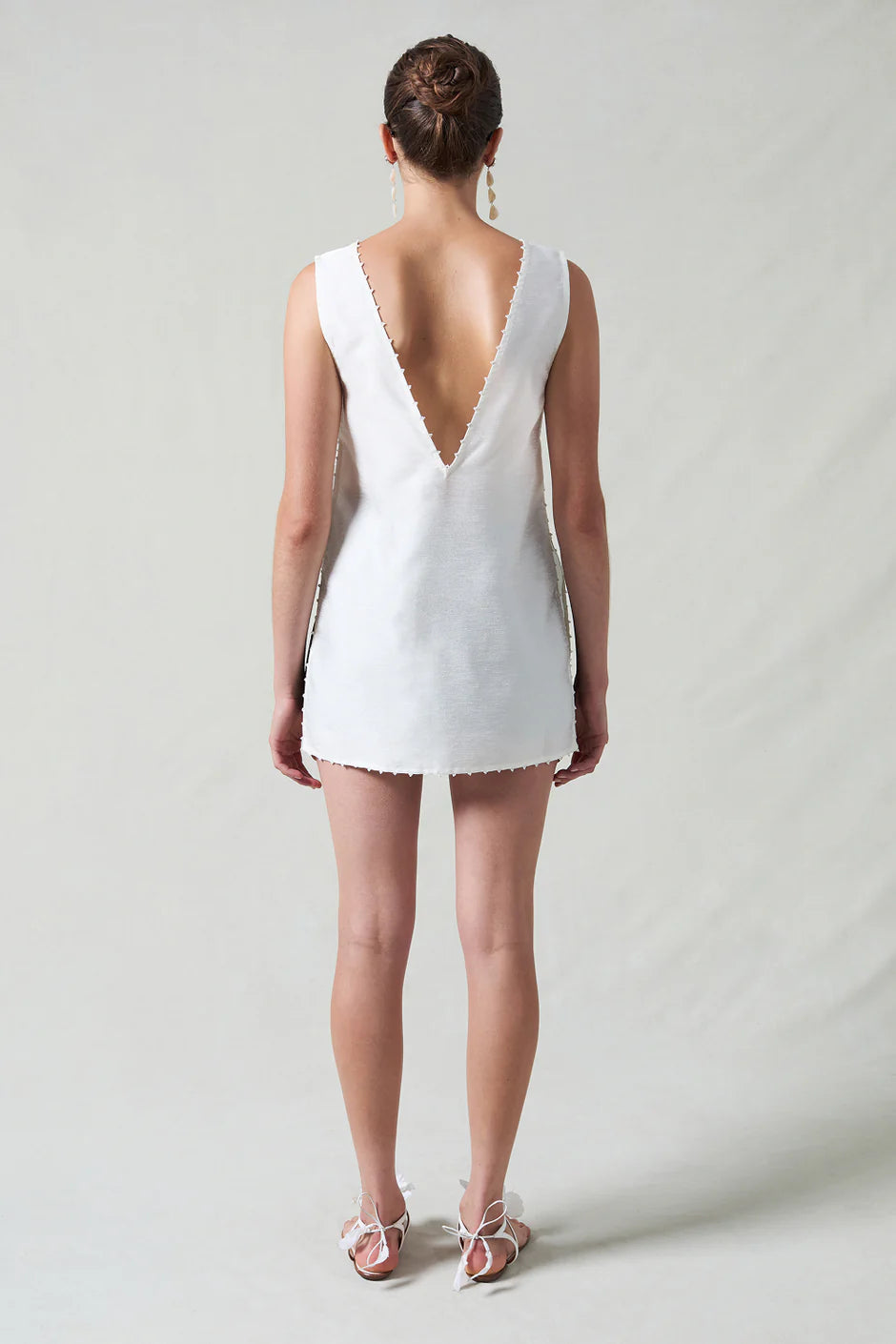 EXAGERATED DUPIONI TANK WHITE