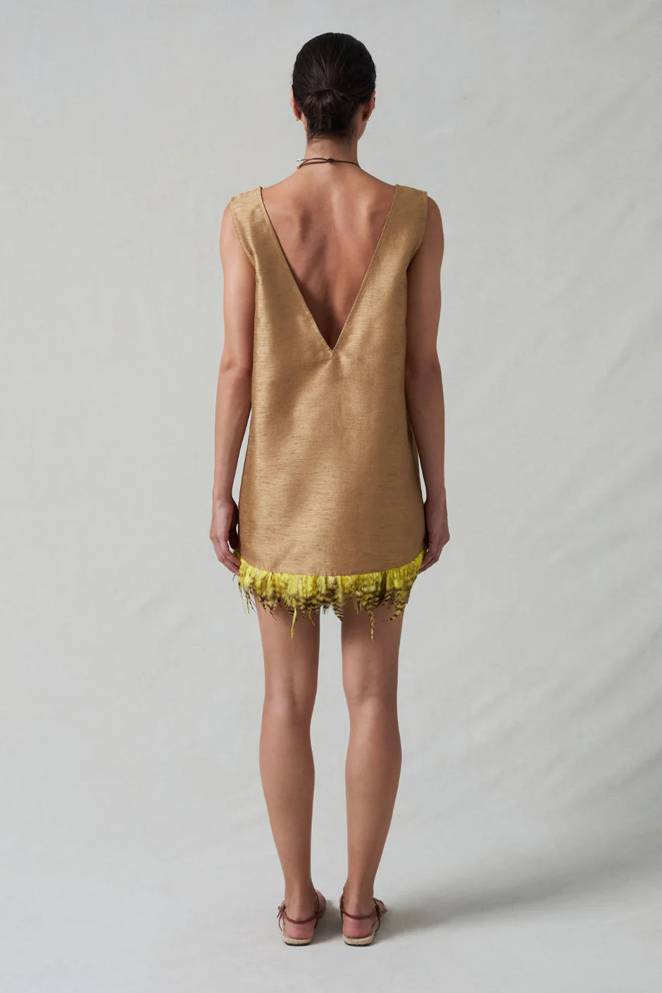 DUPION FEATHER TUNIC
