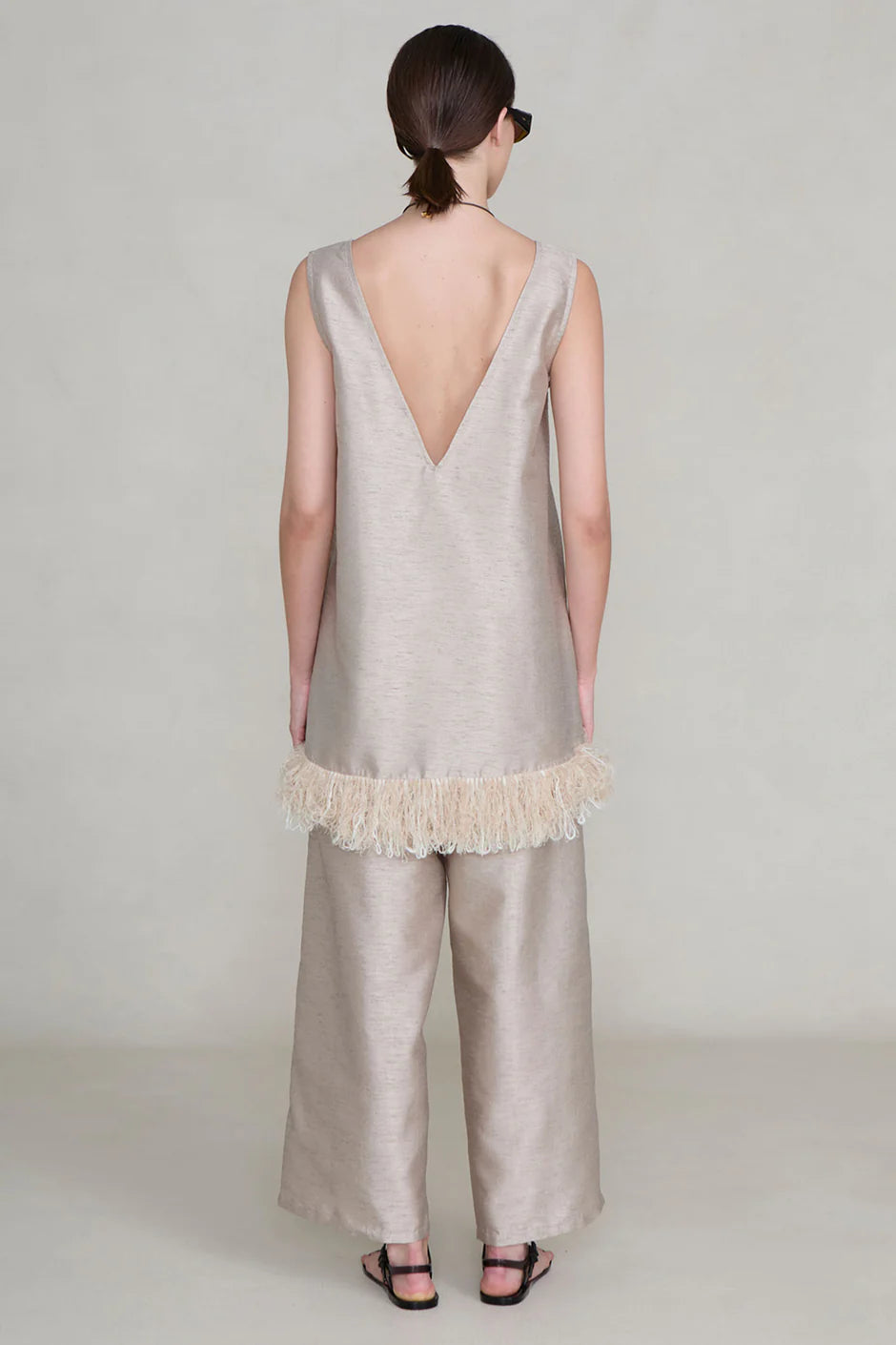 TANGLED YARN DUPIONI TUNIC