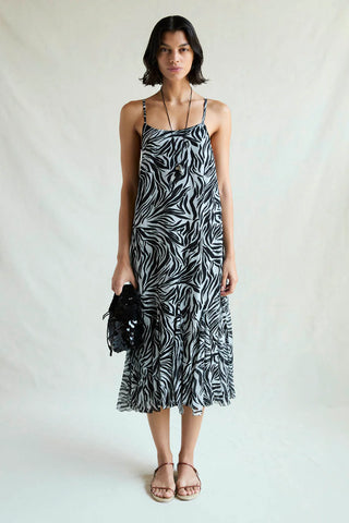 ISABELLA DRESS ZEBRA PRINT