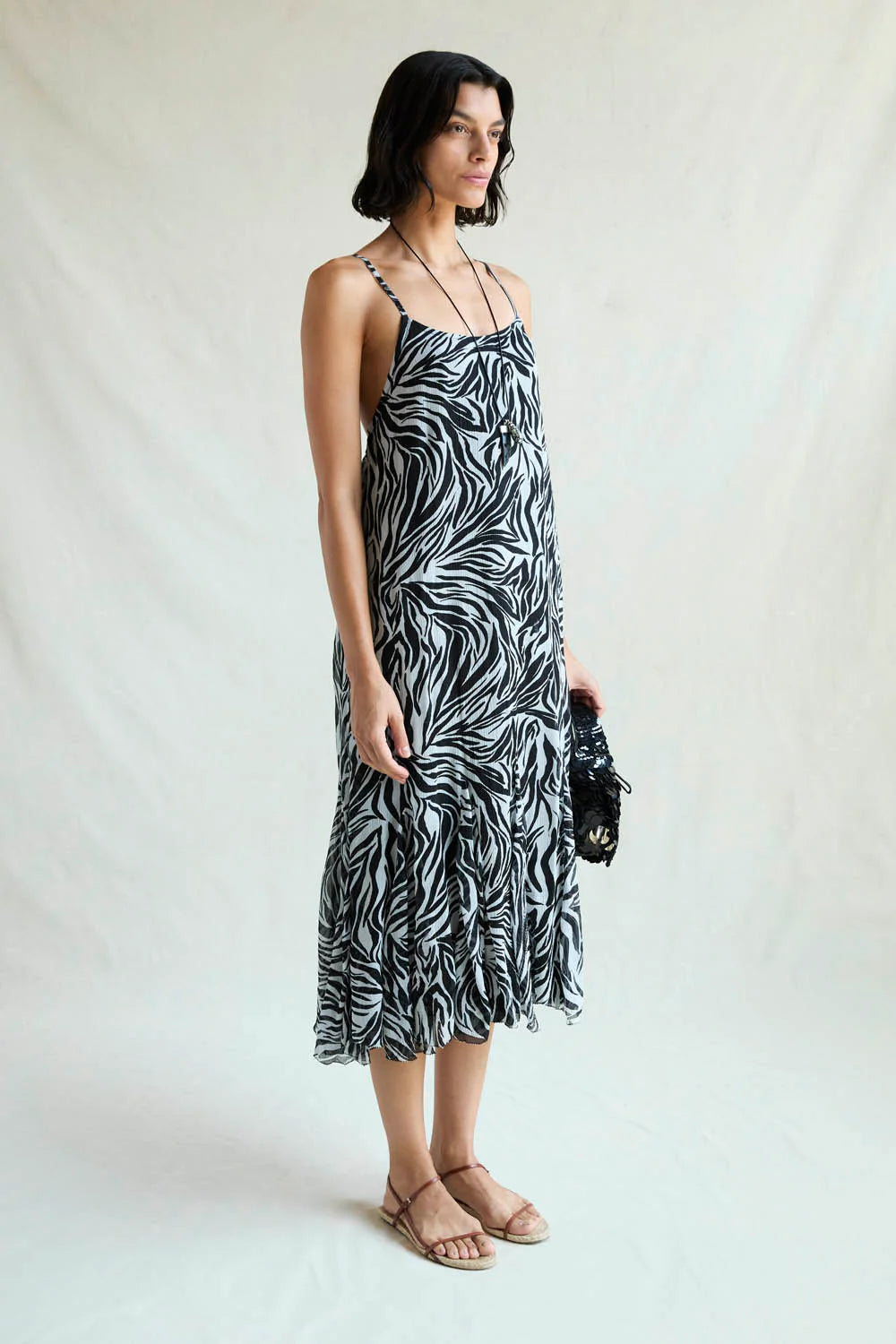 ISABELLA DRESS ZEBRA PRINT
