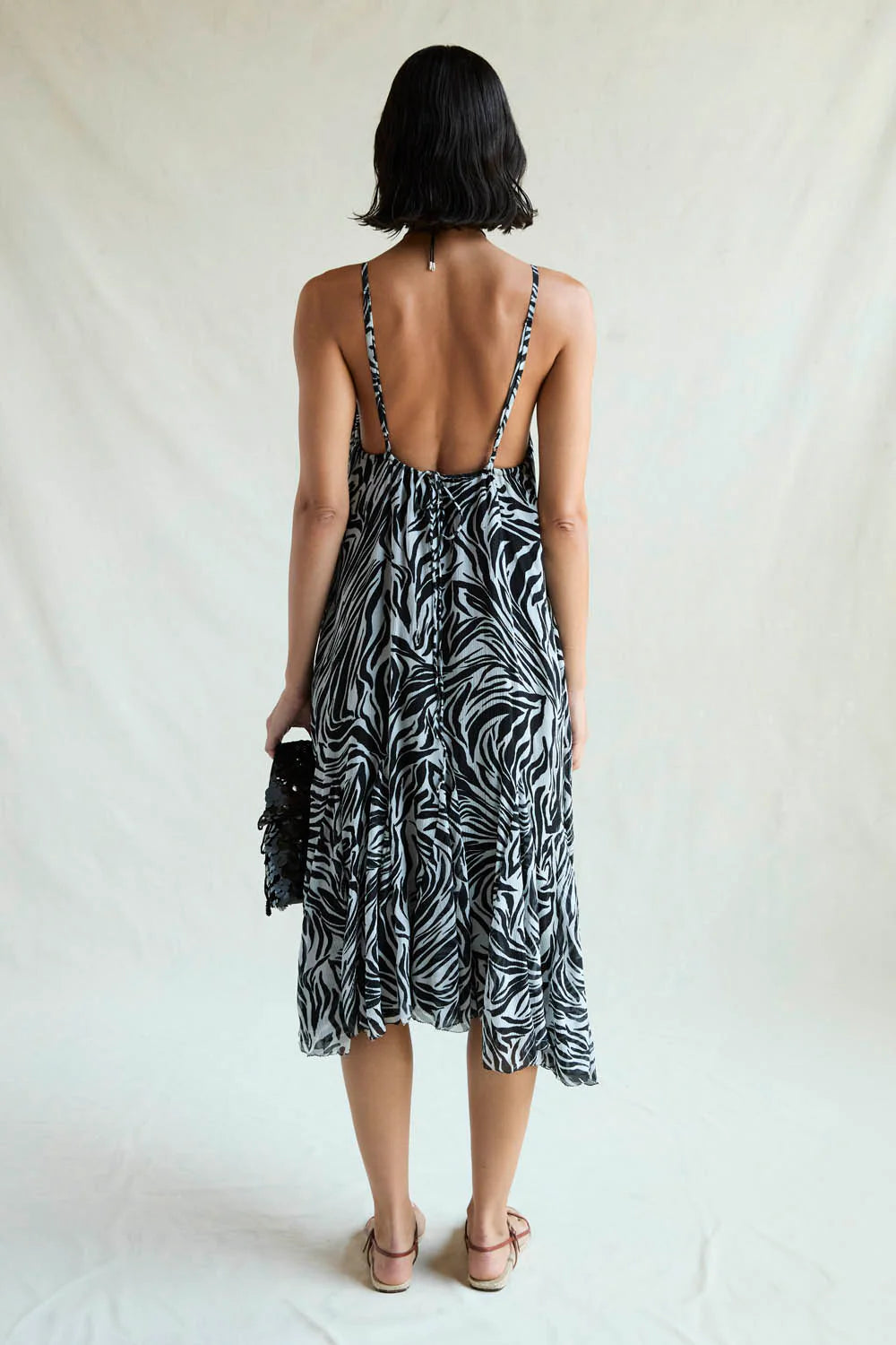 ISABELLA DRESS ZEBRA PRINT