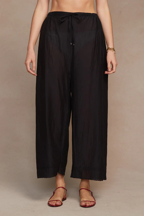 LANA DRAWSTRING PANT - BLACK