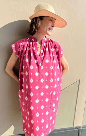 PINK IKAT TUNIC