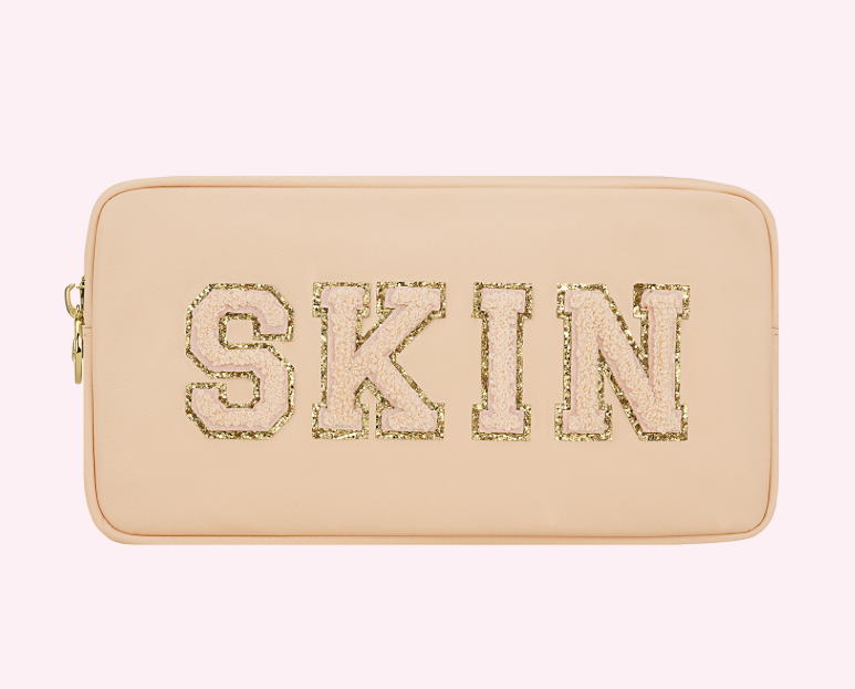 "SKIN" SMALL POUCH - SAND