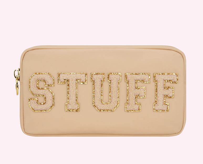 "STUFF" SMALL POUCH - SAND