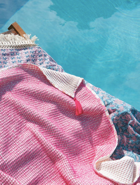 LANITA BEACH TOWEL - PINK