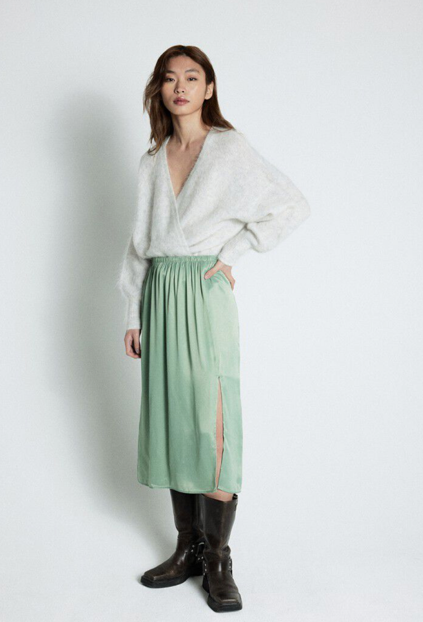 UNYL LONG SKIRT - SAGE