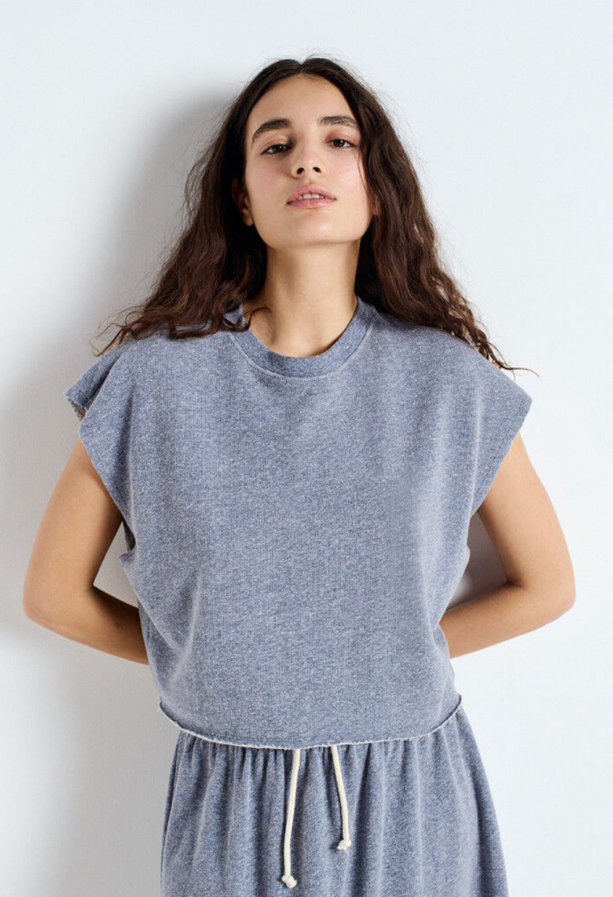 OFYBOW TANK TOP - MELANGE STORM