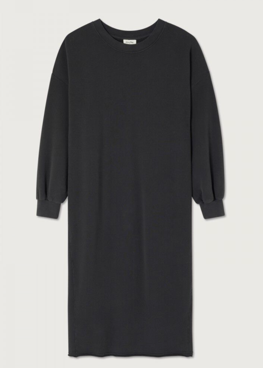 ATUBAY SWEATSHIRT DRESS - BLACK