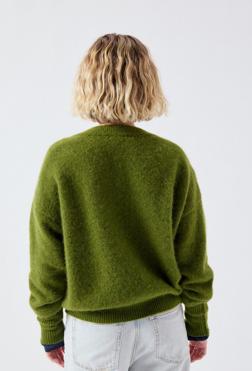 VITOW PULLOVER - PESTO MELANGE