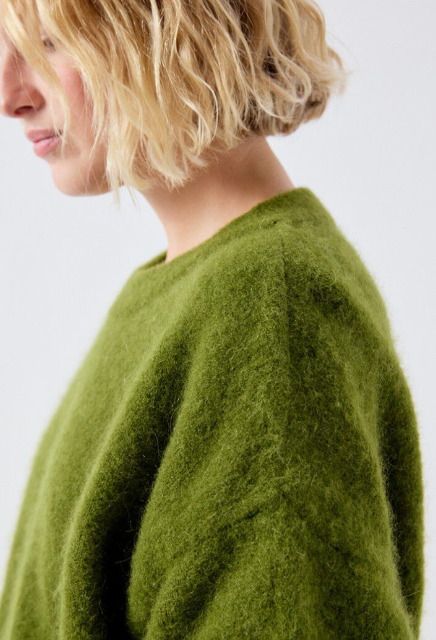 VITOW PULLOVER - PESTO MELANGE