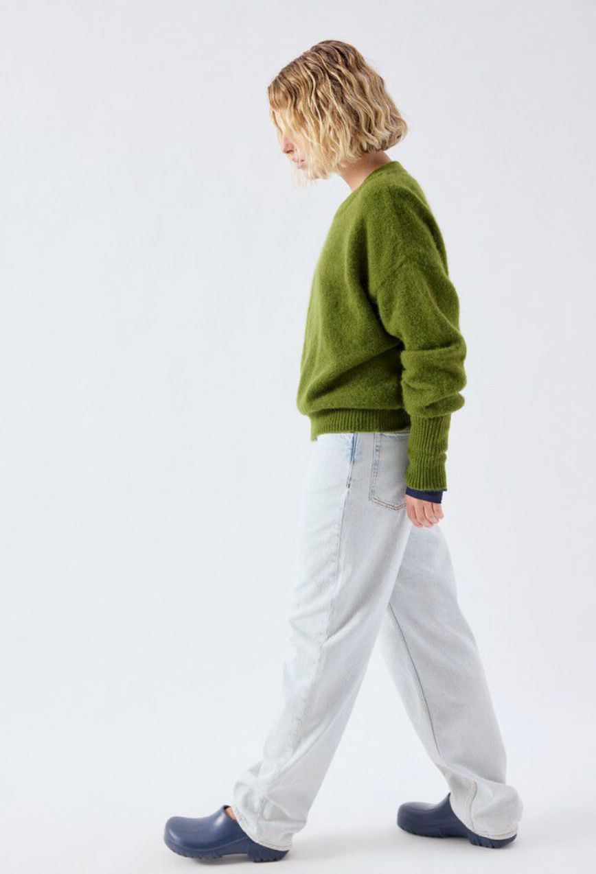 VITOW PULLOVER - PESTO MELANGE