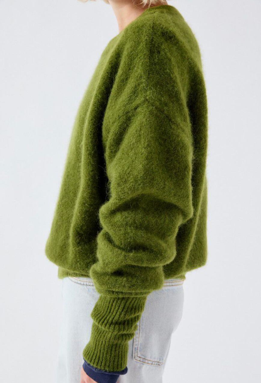 VITOW PULLOVER - PESTO MELANGE