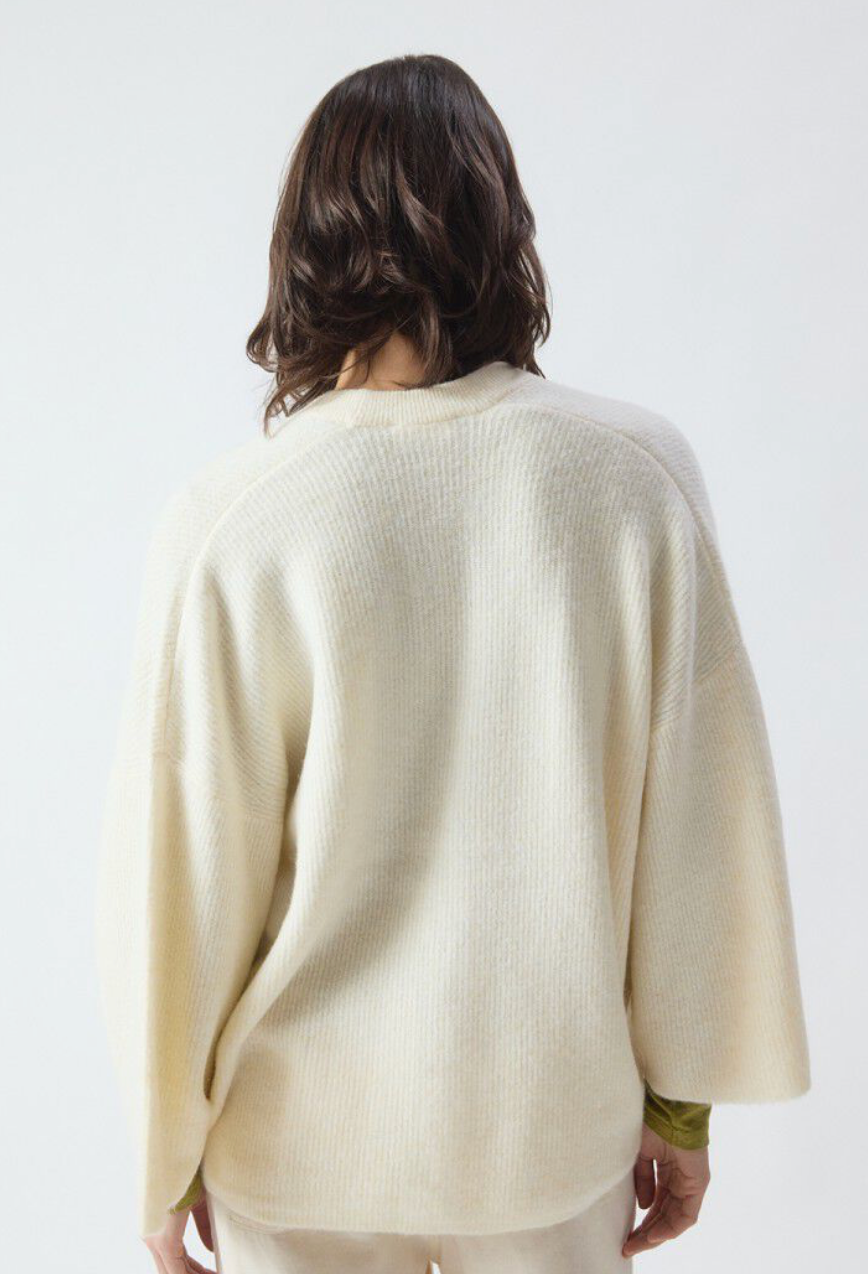 DAMSVILLE CARDIGAN PANNACOTTA MELANGE