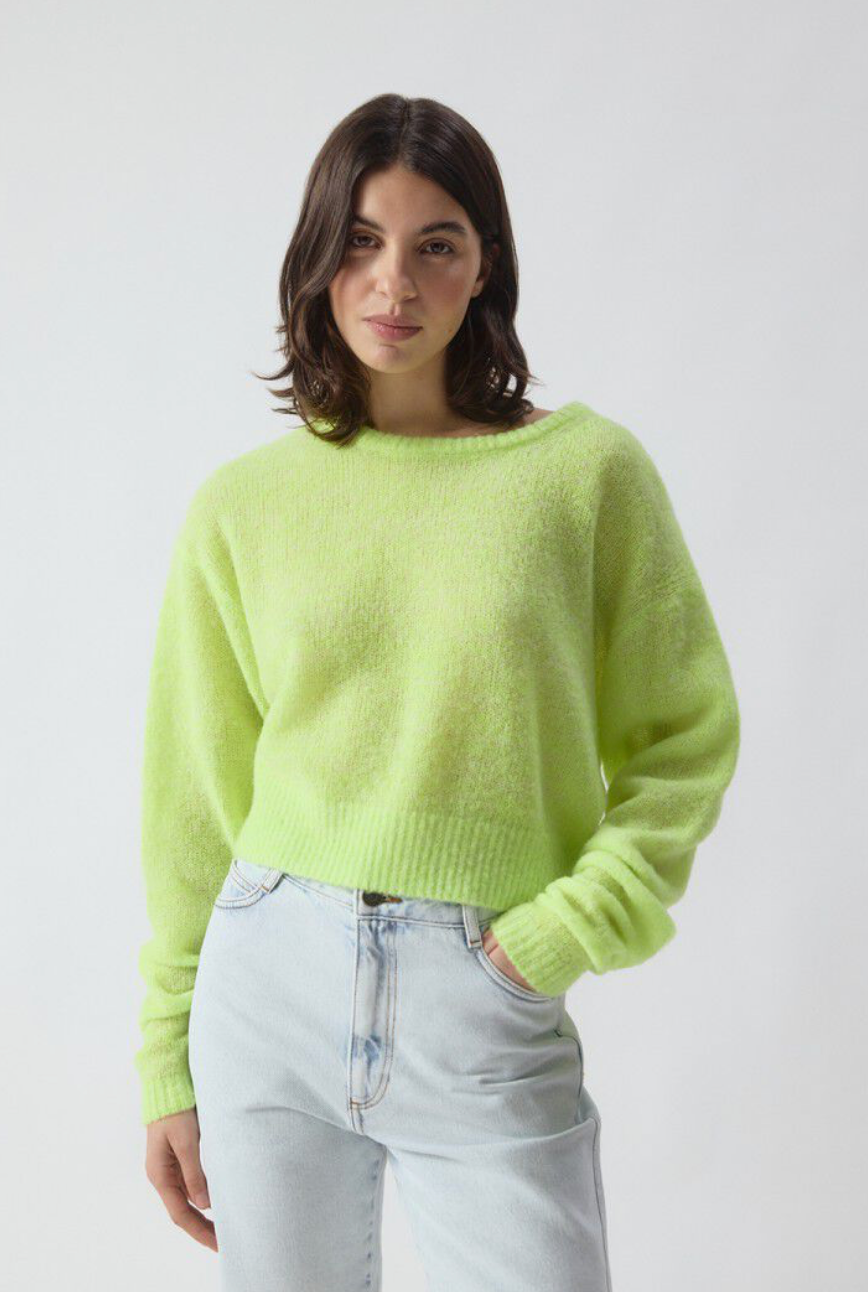 NUGGY JUMPER FLUO LEMON MELANGE