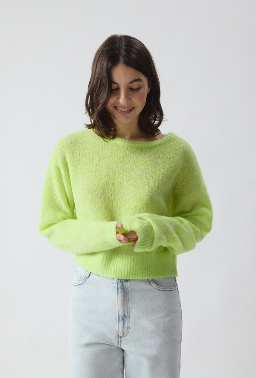 NUGGY JUMPER FLUO LEMON MELANGE