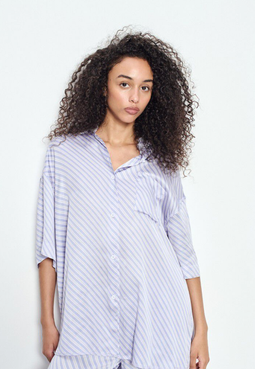 BOVALOW STRIPED SHORT SLEEVE SHIRT - APOLLINE