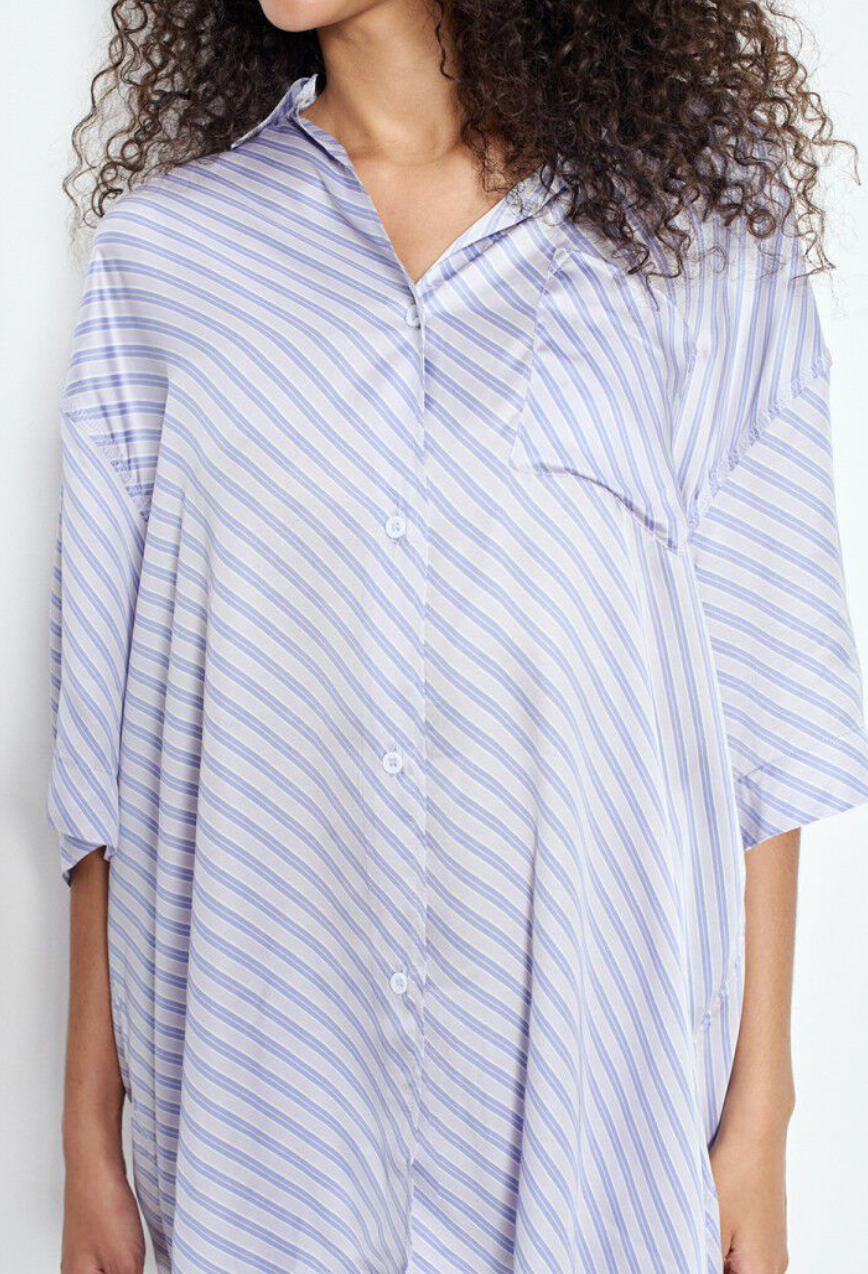 BOVALOW STRIPED SHORT SLEEVE SHIRT - APOLLINE