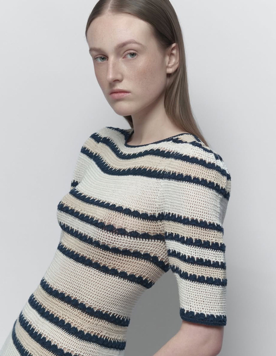 SULAY CROCHET DRESS - STRIPES