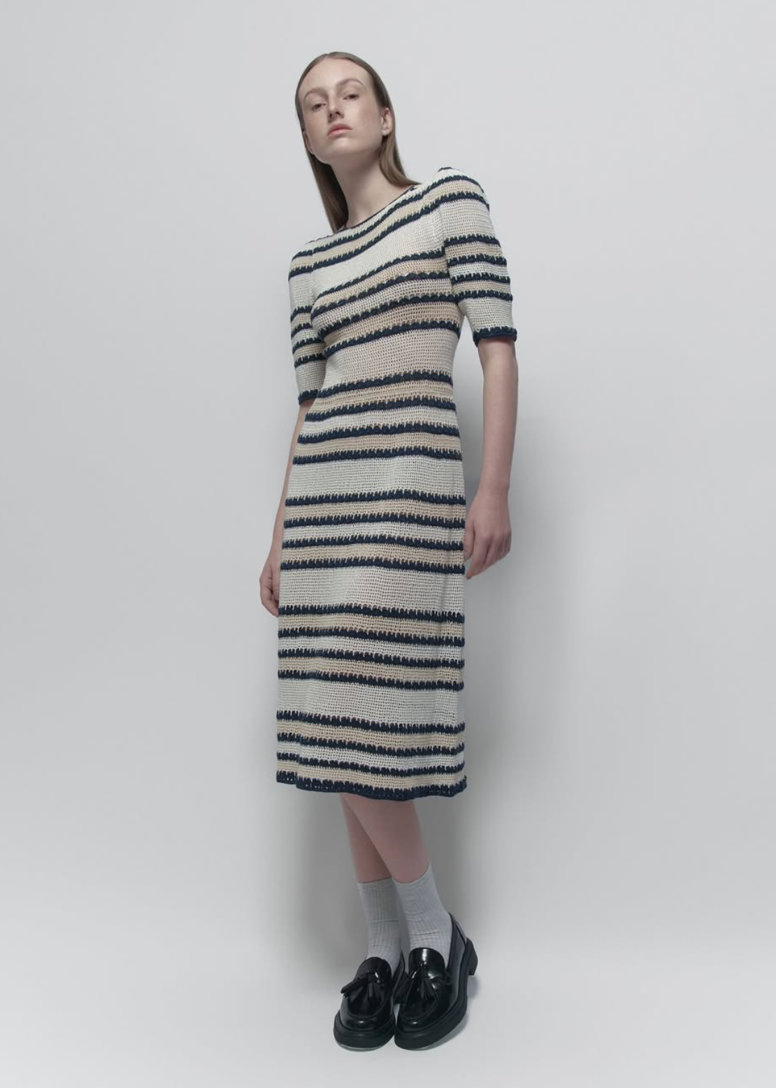 SULAY CROCHET DRESS - STRIPES