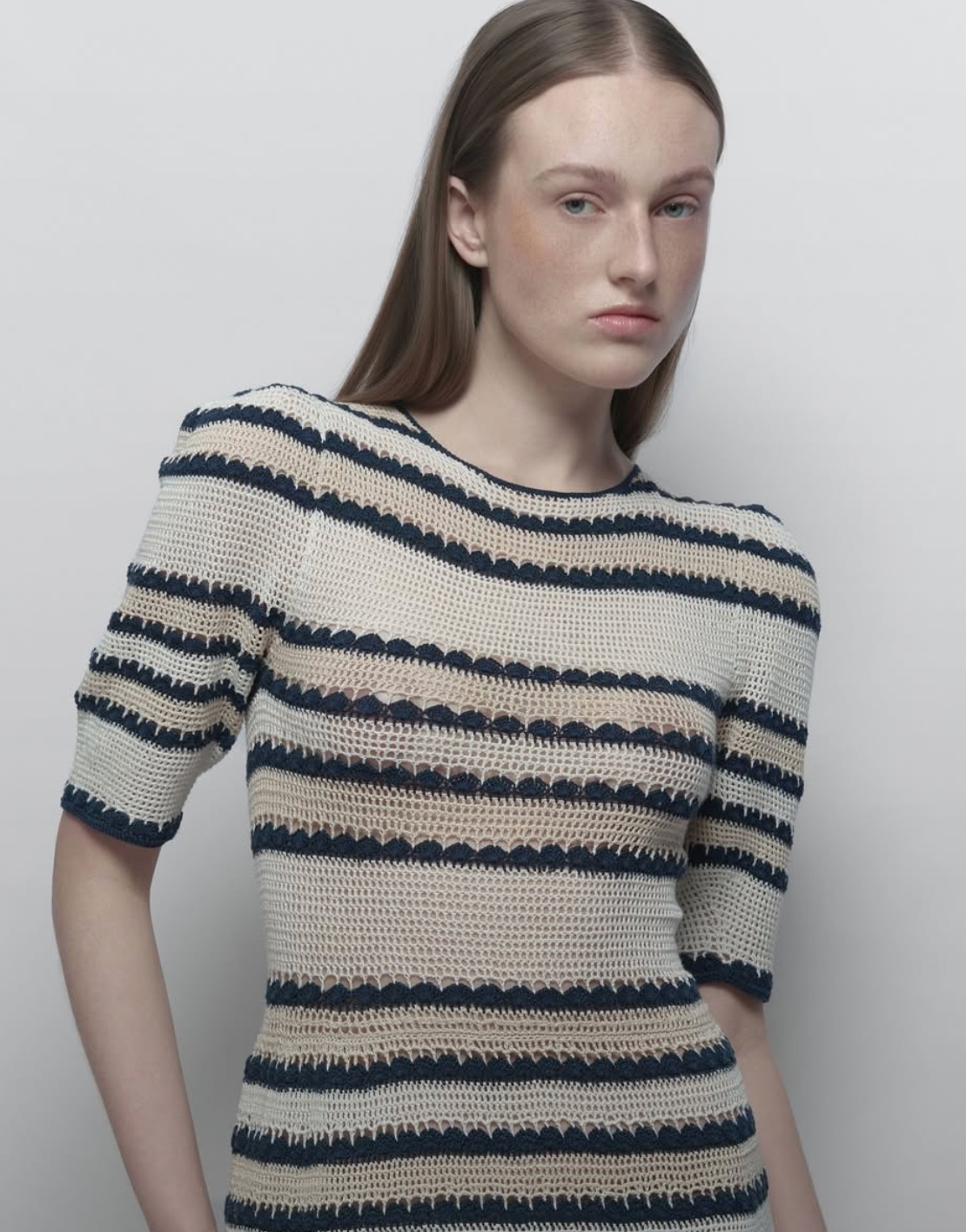 SULAY CROCHET DRESS - STRIPES