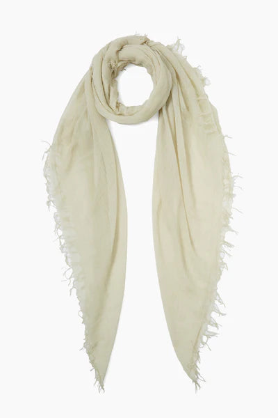 LIGHT SAGE CASHMERE AND SILK SCARF