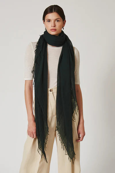 SCARAB CASHMERE AND SILK SCARF